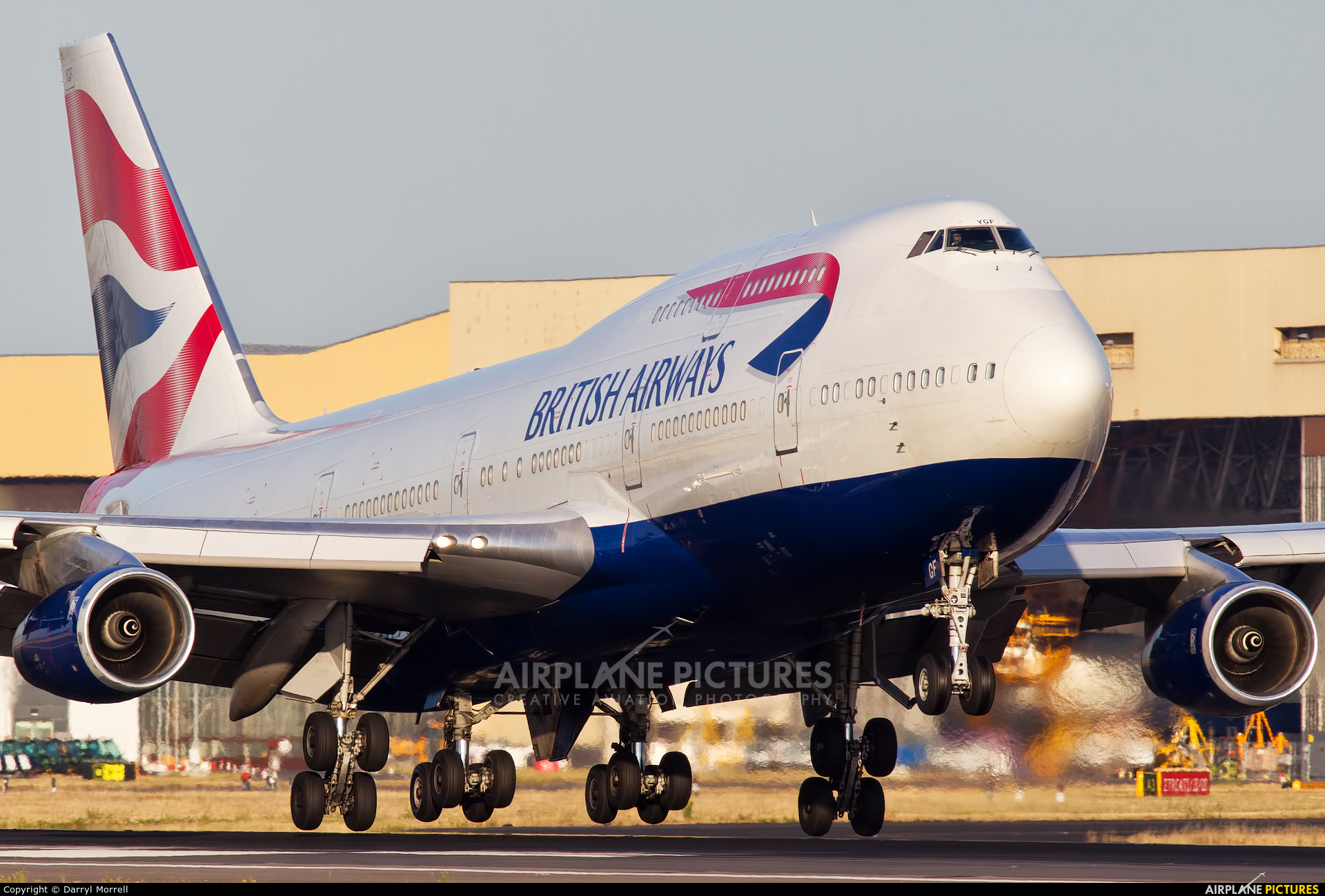 British Airways G-BYGF aircraft at London - Heathrow