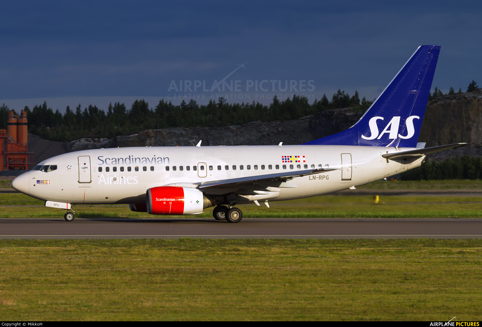 SAS - Scandinavian Airlines LN-RPG aircraft at Helsinki - Vantaa
