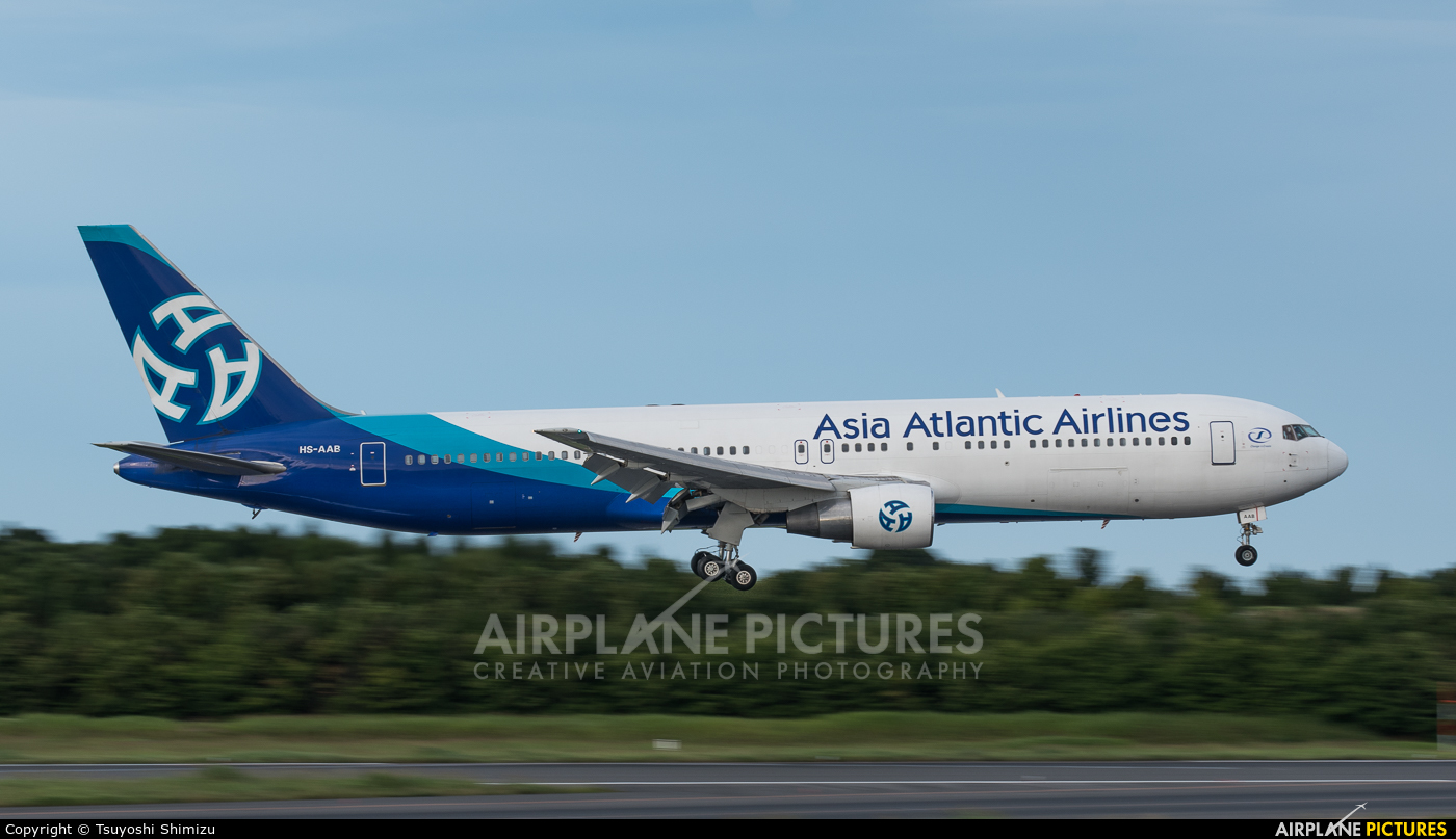 Asia Atlantic Airlines HS-AAB aircraft at Tokyo - Narita Intl