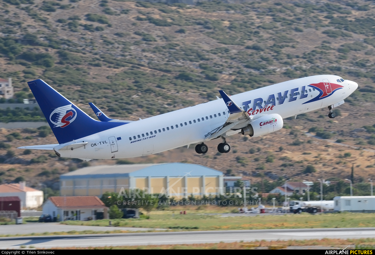 Travel Service OK-TVL aircraft at Samos