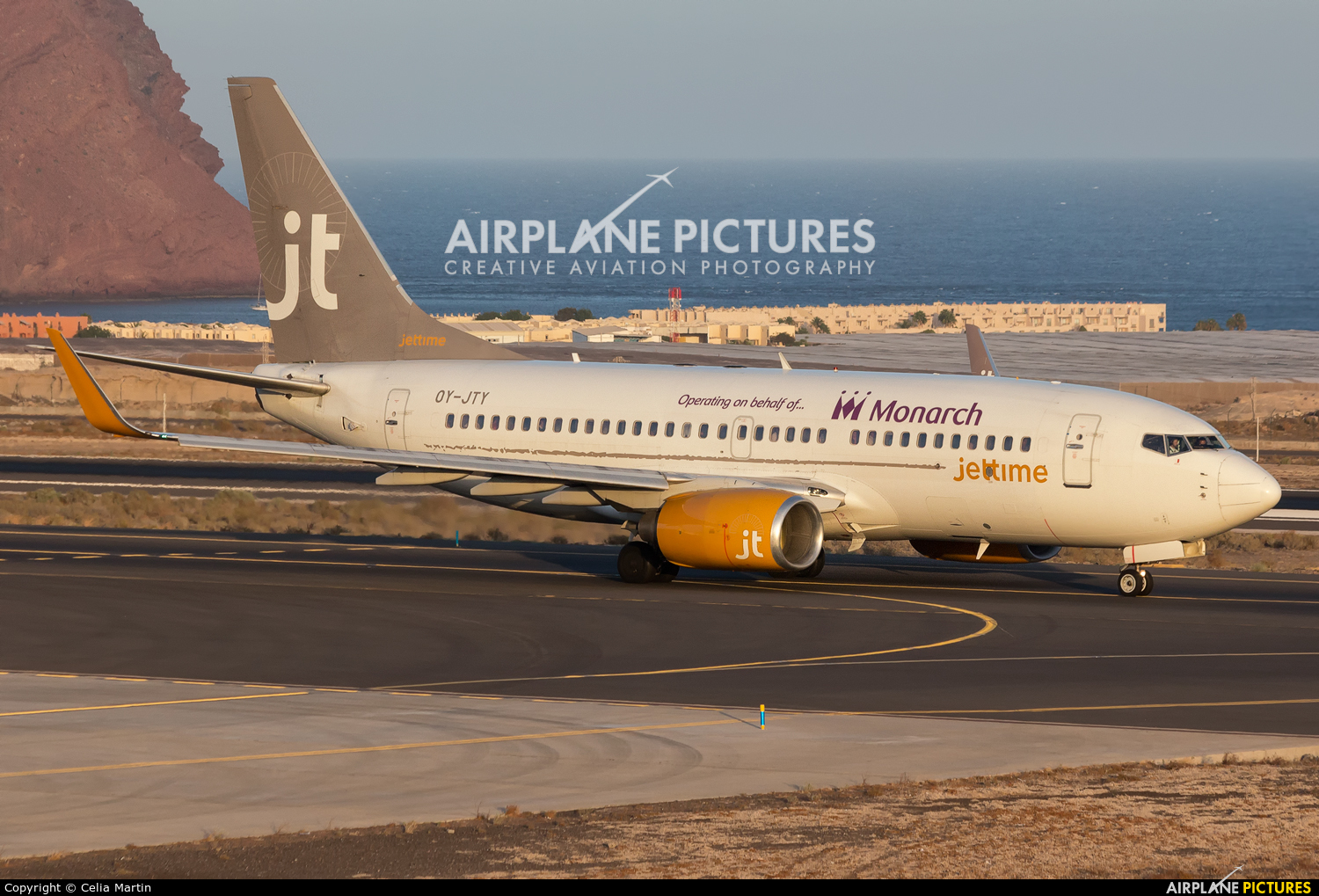 Monarch Airlines OY-JTY aircraft at Tenerife Sur - Reina Sofia