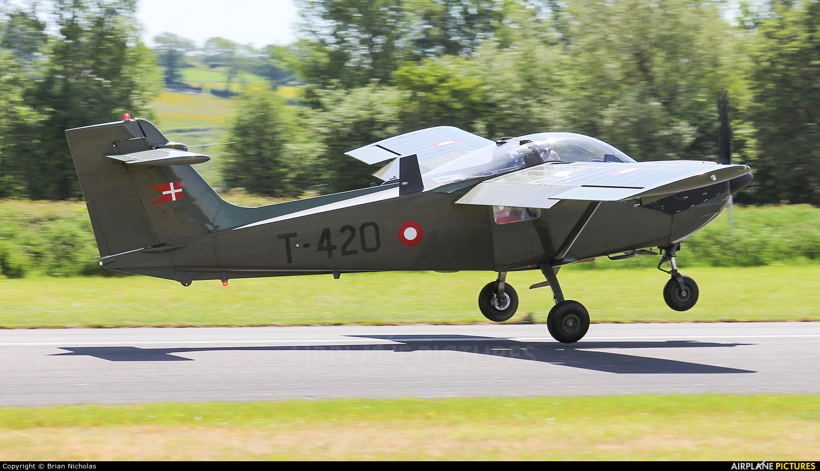 Denmark - Air Force T-420 aircraft at Welshpool