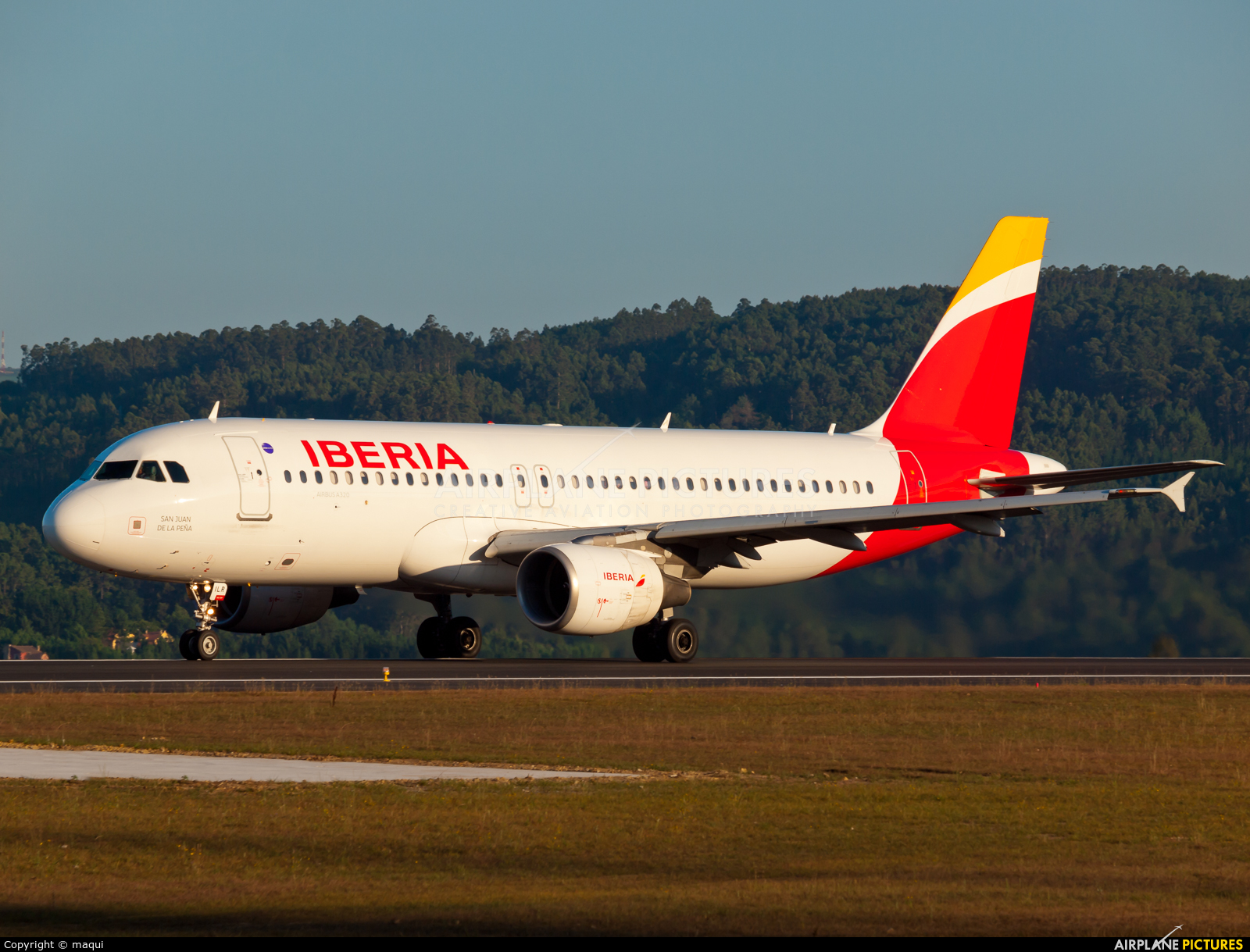 Iberia EC-ILR aircraft at La Coruña