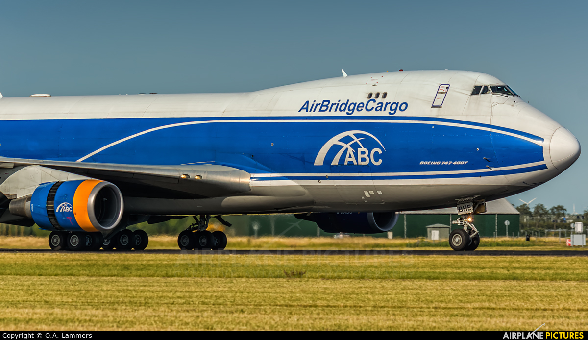 Air Bridge Cargo VQ-BHE aircraft at Amsterdam - Schiphol