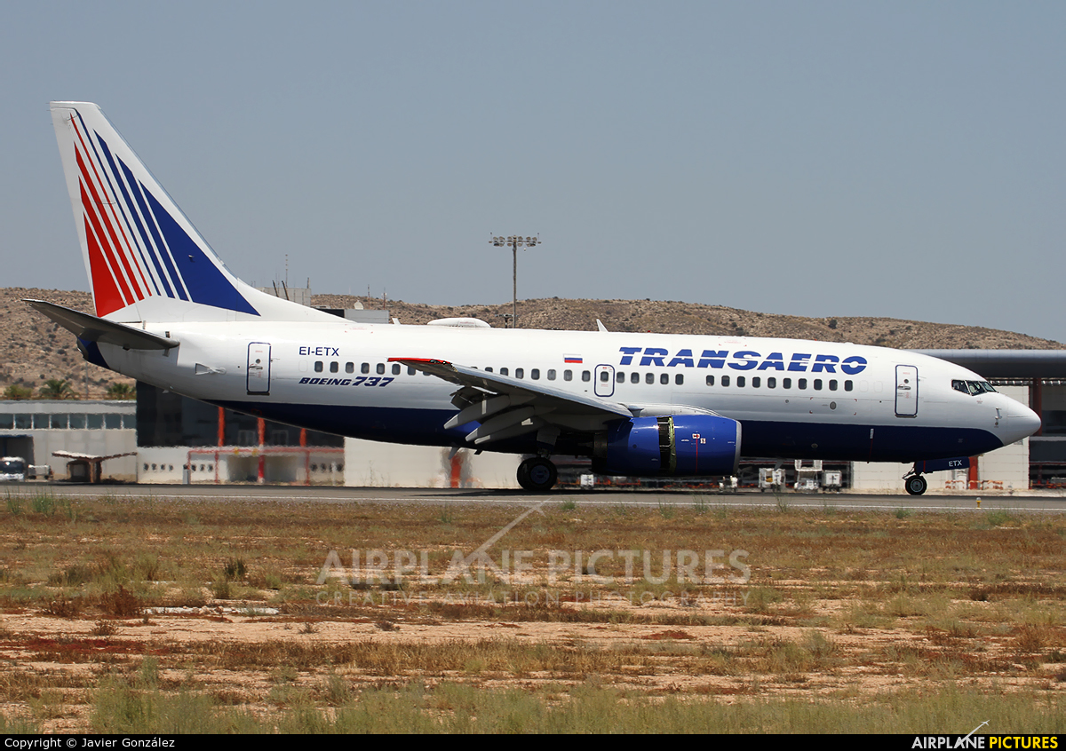 Transaero Airlines EI-ETX aircraft at Alicante - El Altet