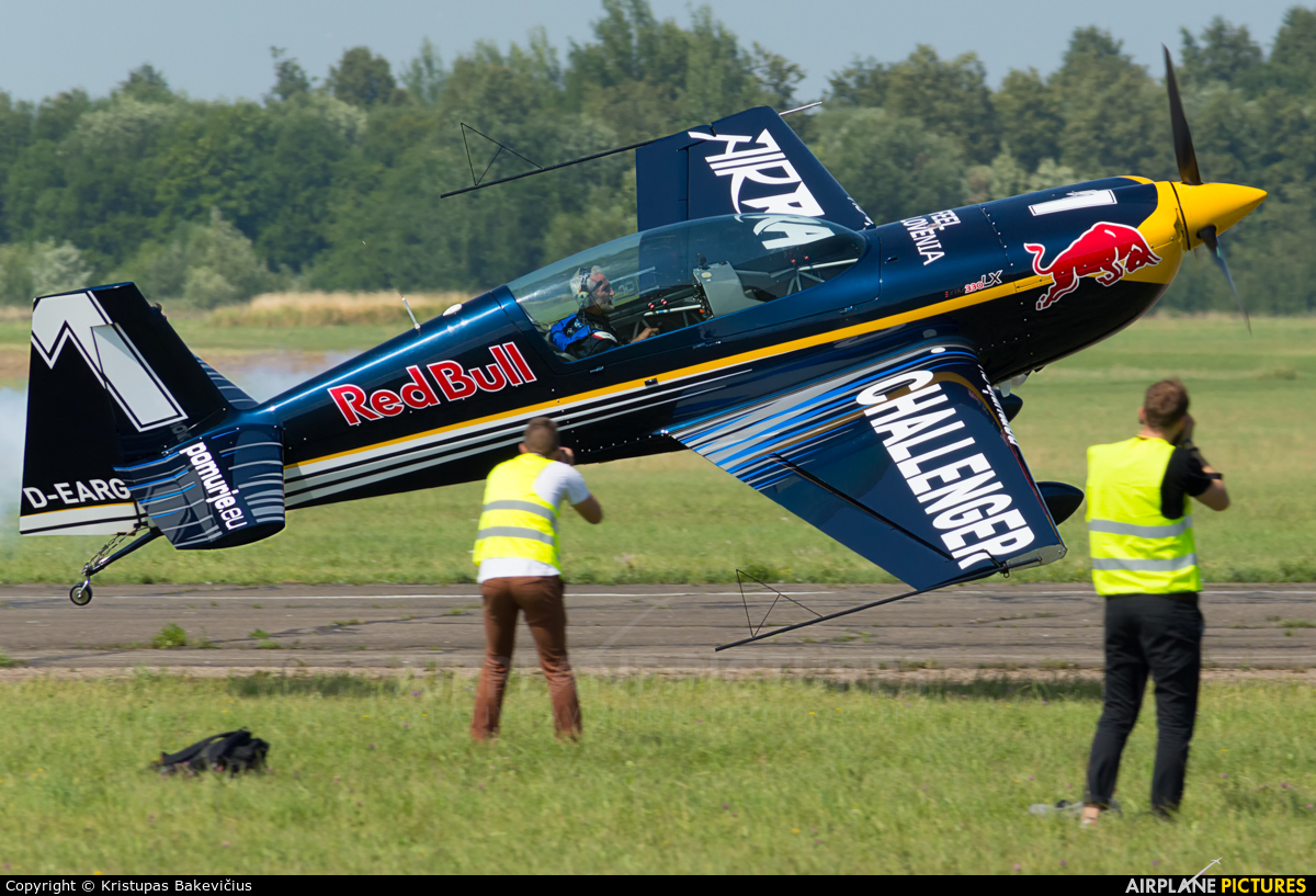 Red Bull D-EARG aircraft at Aleksotas - S. Dariaus and S. Gireno