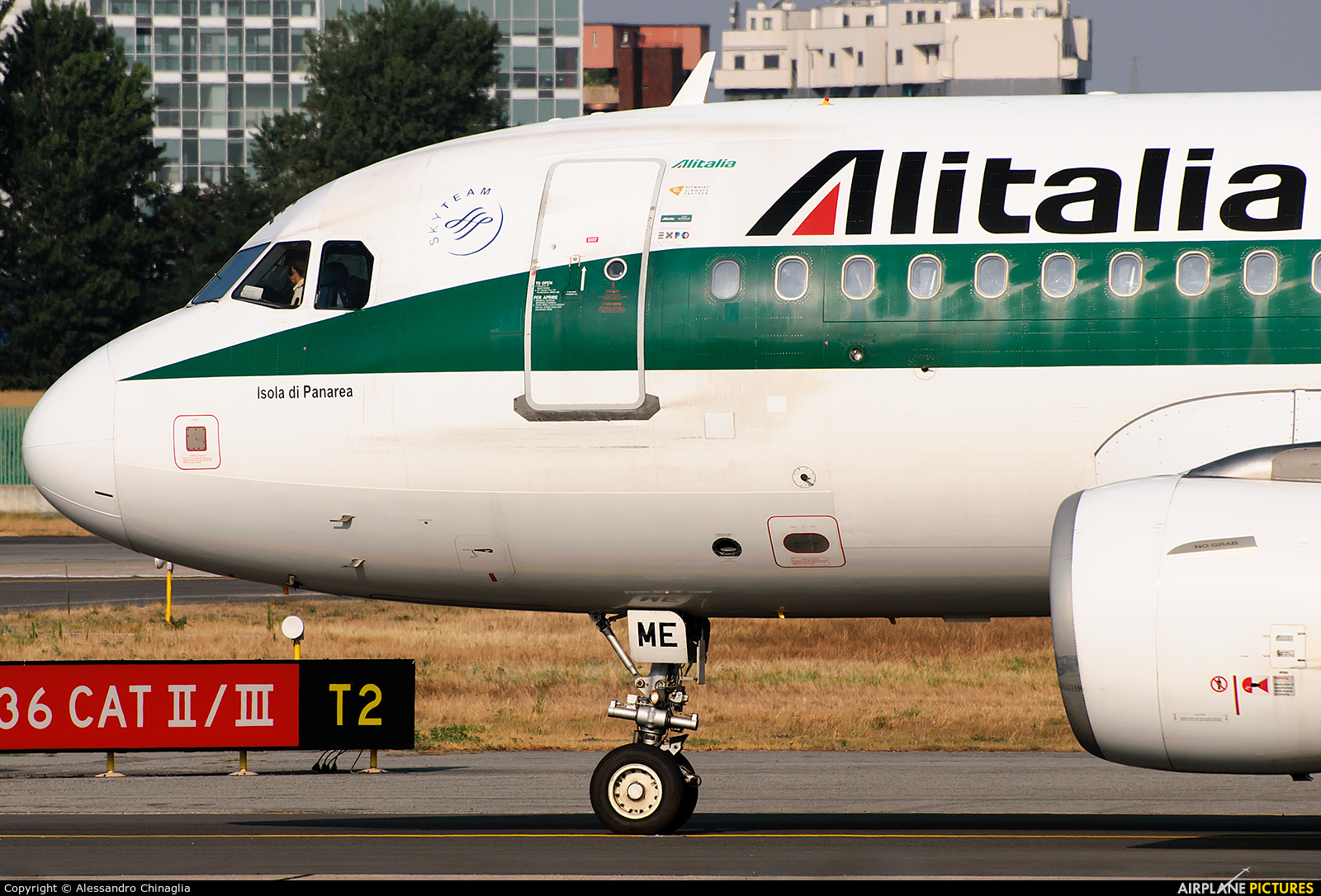 Alitalia EI-IME aircraft at Milan - Linate