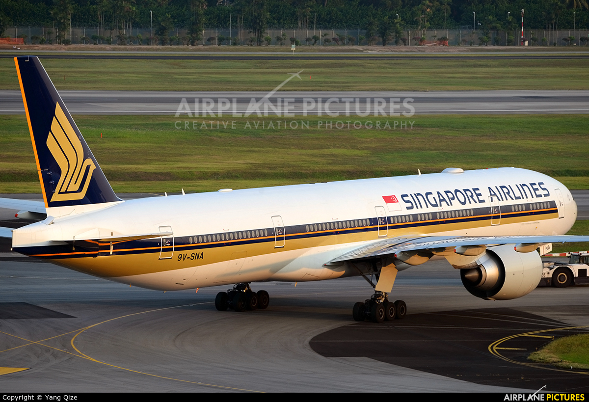 Singapore Airlines 9V-SNA aircraft at Singapore - Changi