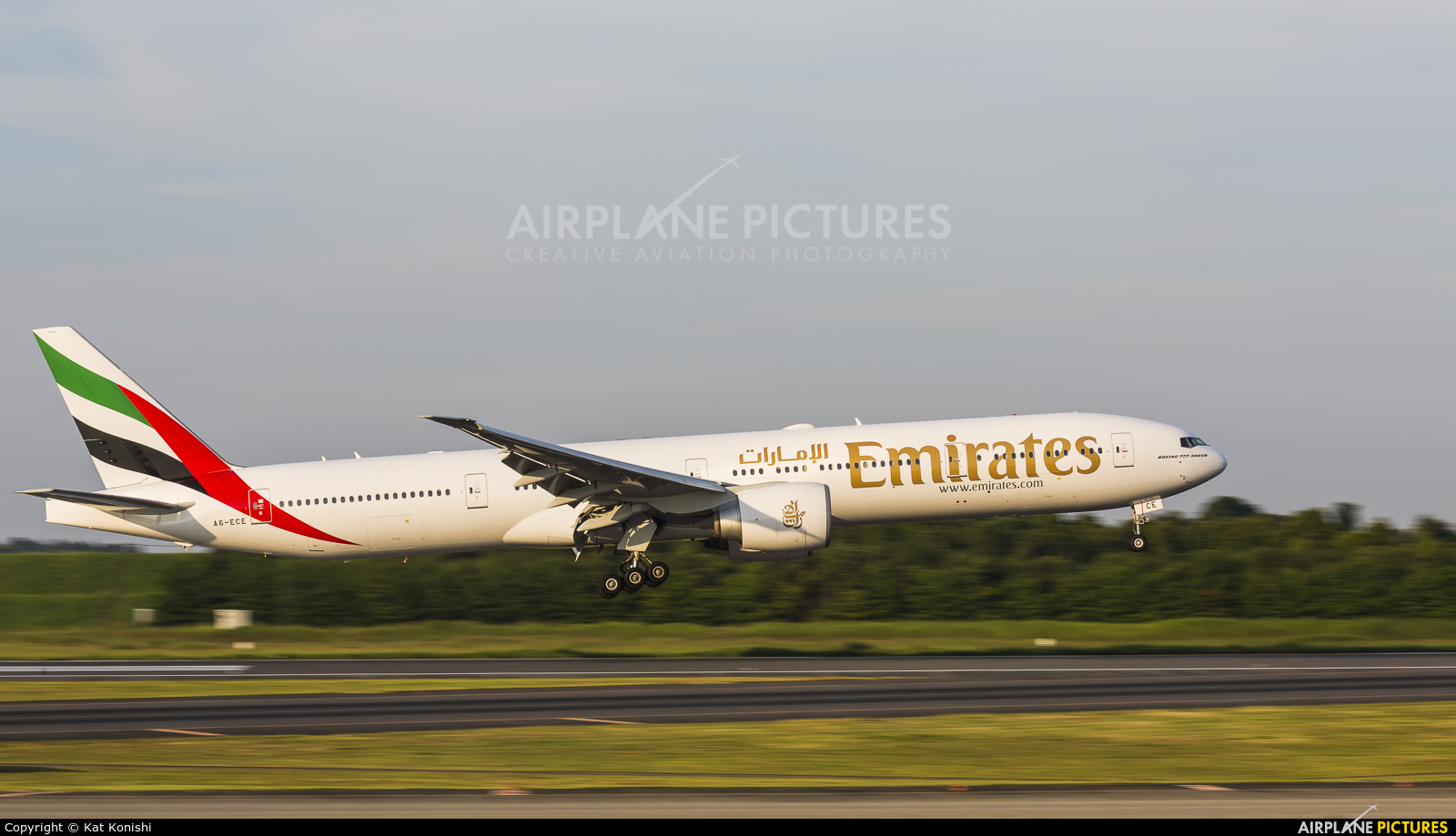 Emirates Airlines A6-ECE aircraft at Tokyo - Narita Intl