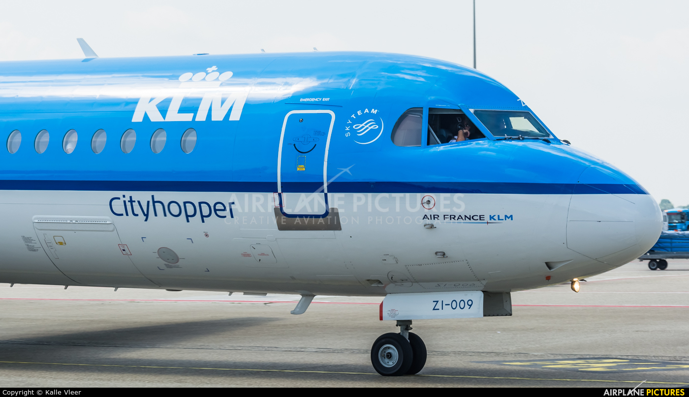KLM Cityhopper PH-KZI aircraft at Amsterdam - Schiphol