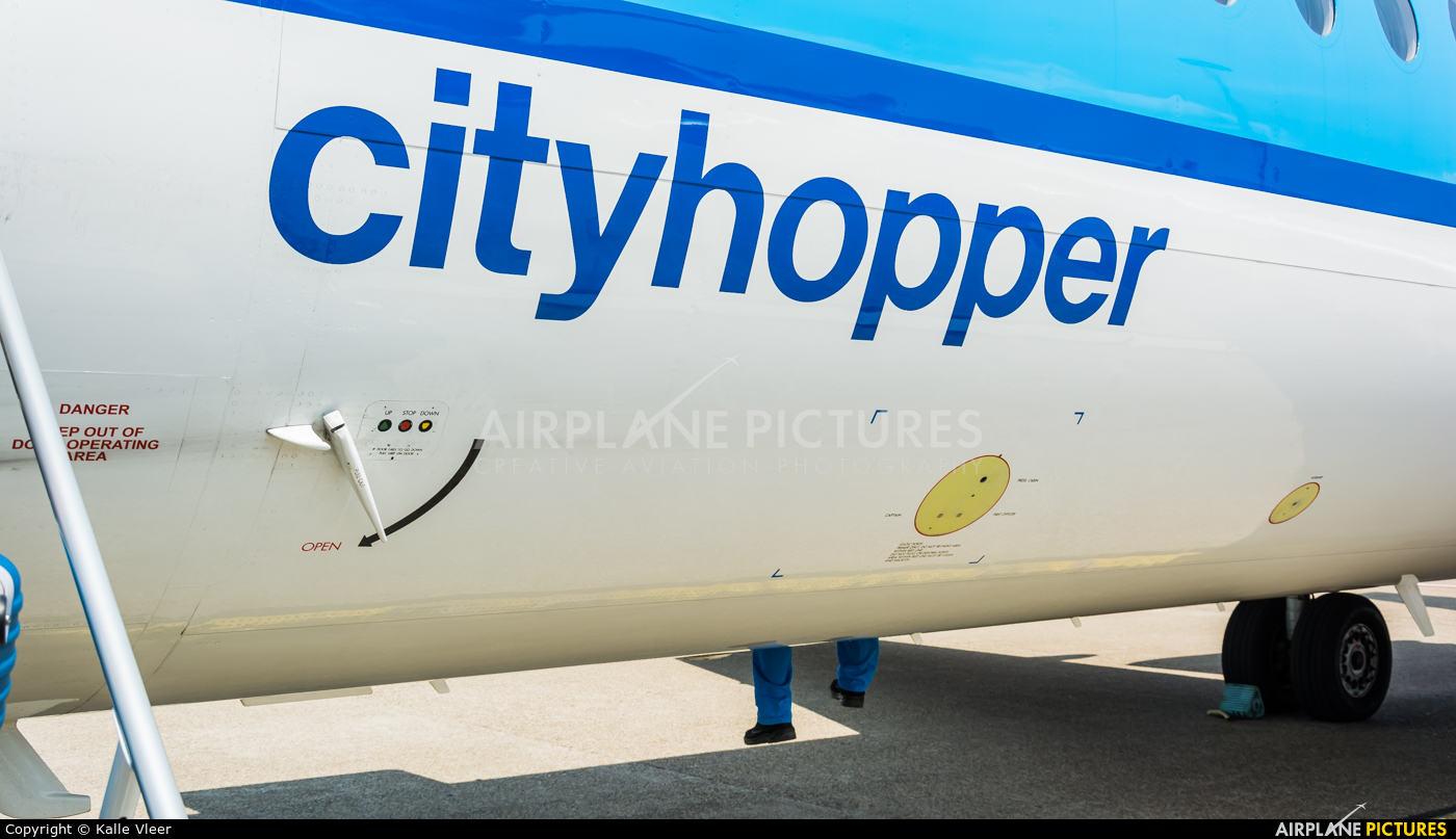 KLM Cityhopper PH-KZE aircraft at Amsterdam - Schiphol