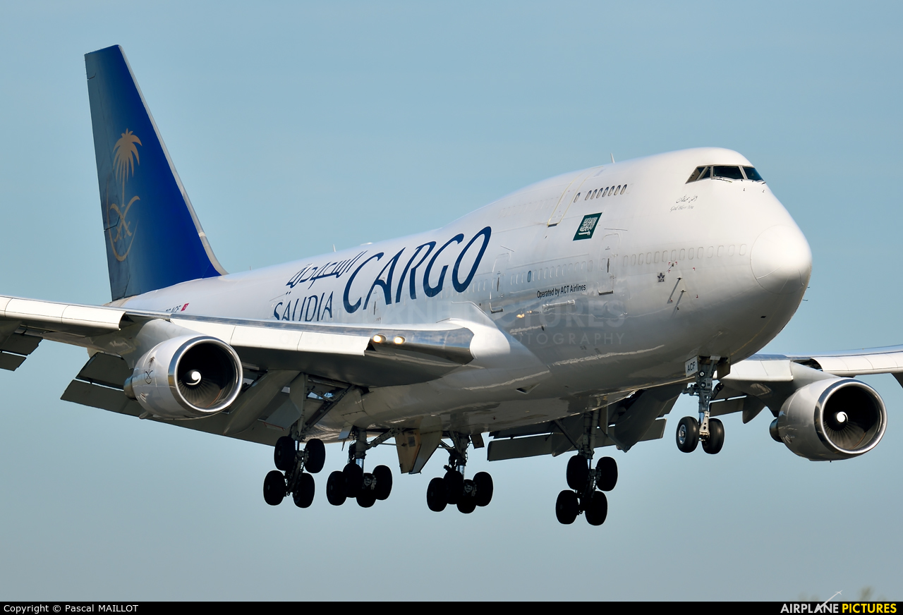 Saudi Arabian Cargo TC-ACF aircraft at Paris - Charles de Gaulle