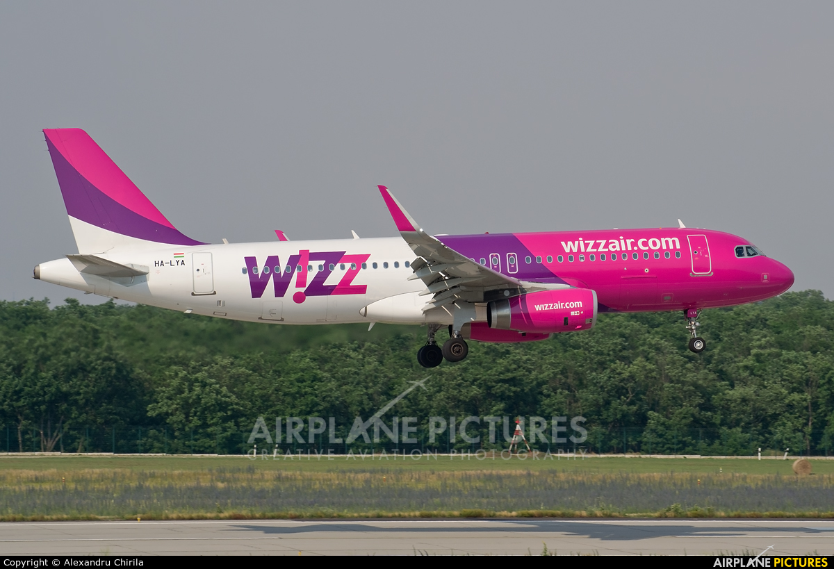 Wizz Air HA-LYA aircraft at Budapest Ferenc Liszt International Airport