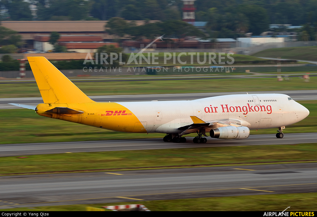 Air Hong Kong B-HUR aircraft at Singapore - Changi
