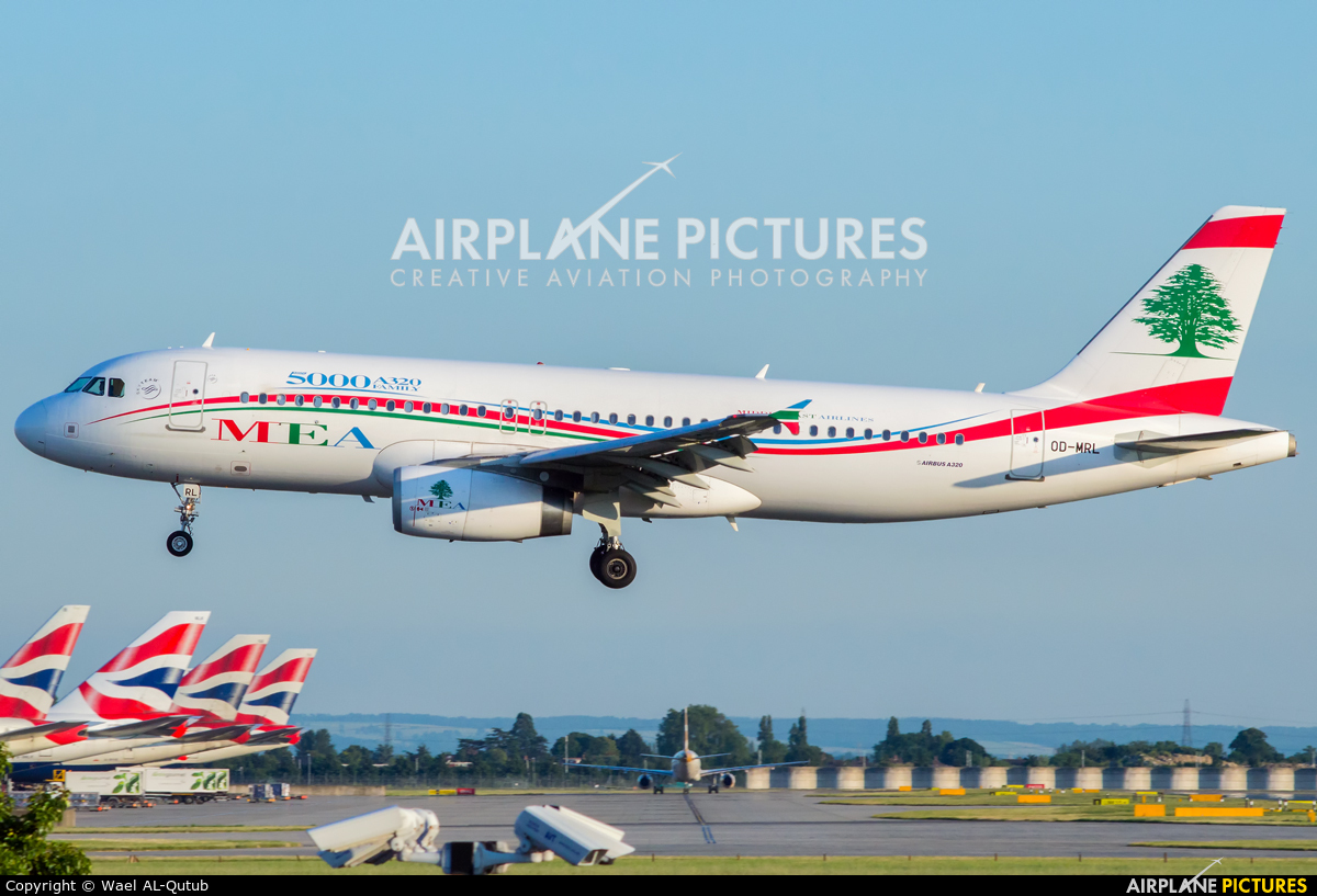 MEA - Middle East Airlines OD-MRL aircraft at London - Heathrow