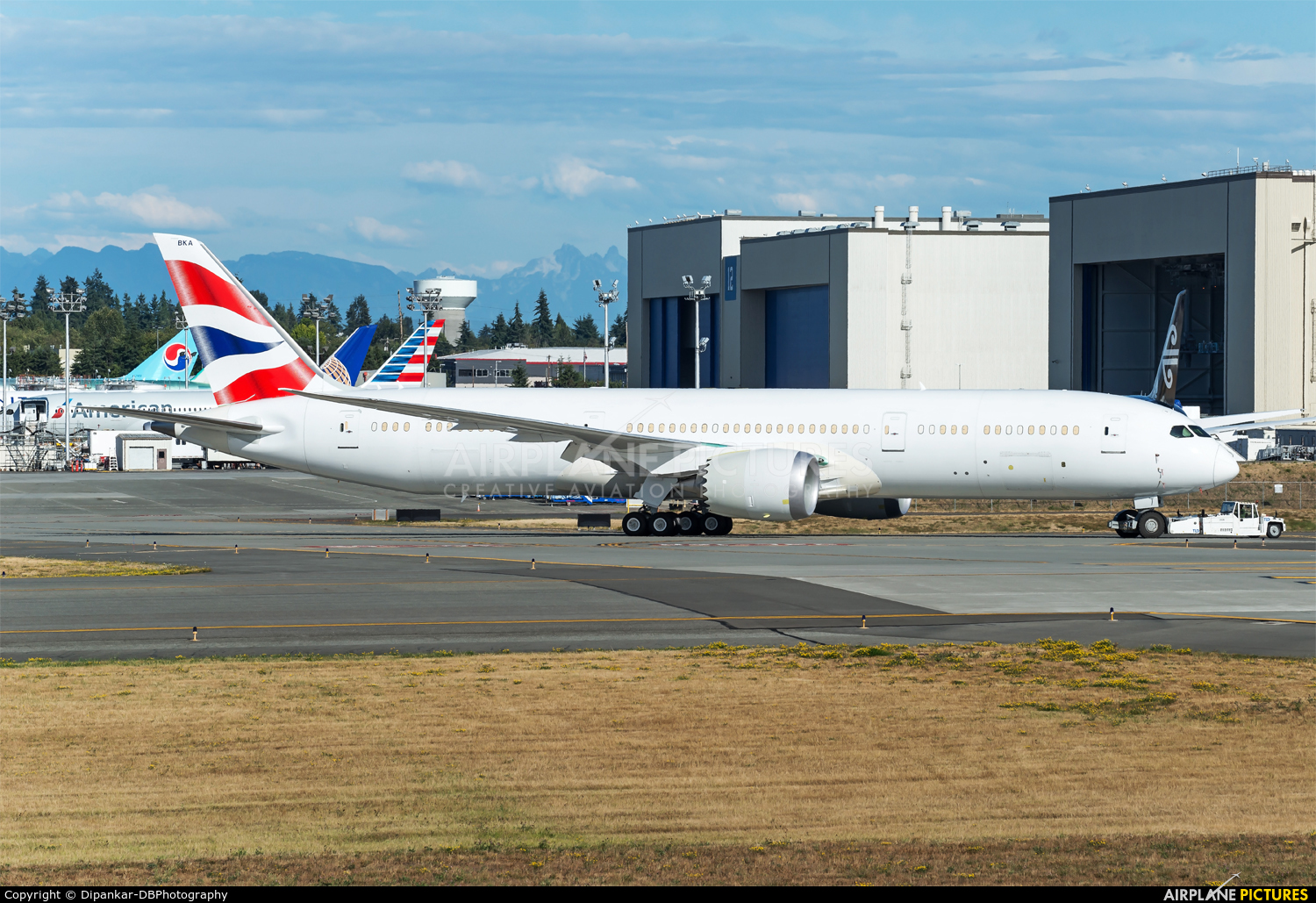 British Airways G-ZBKA aircraft at Everett - Snohomish County / Paine Field