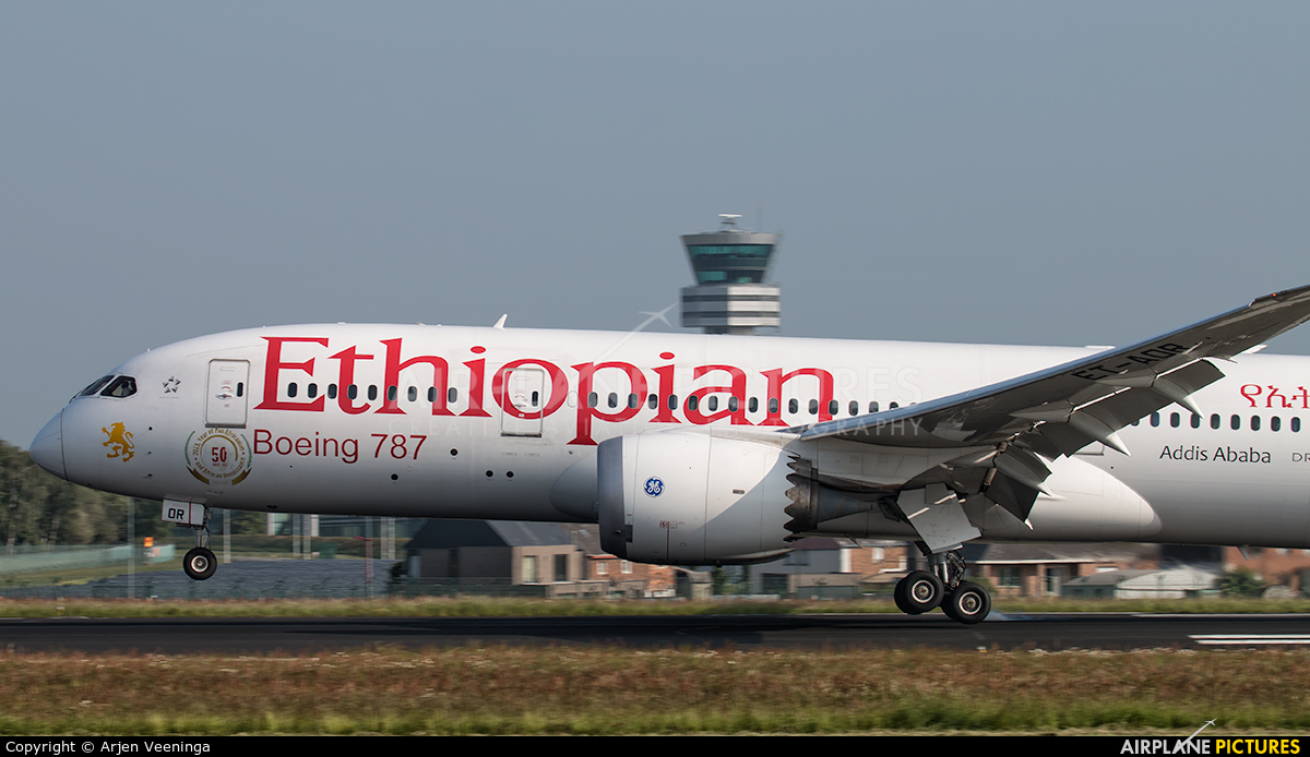 Ethiopian Airlines ET-AOR aircraft at Brussels - Zaventem