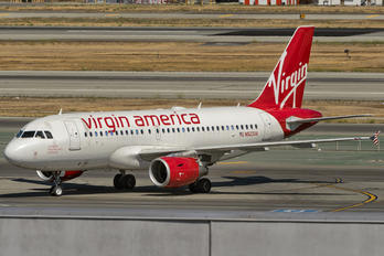N523VA - Virgin America Airbus A319