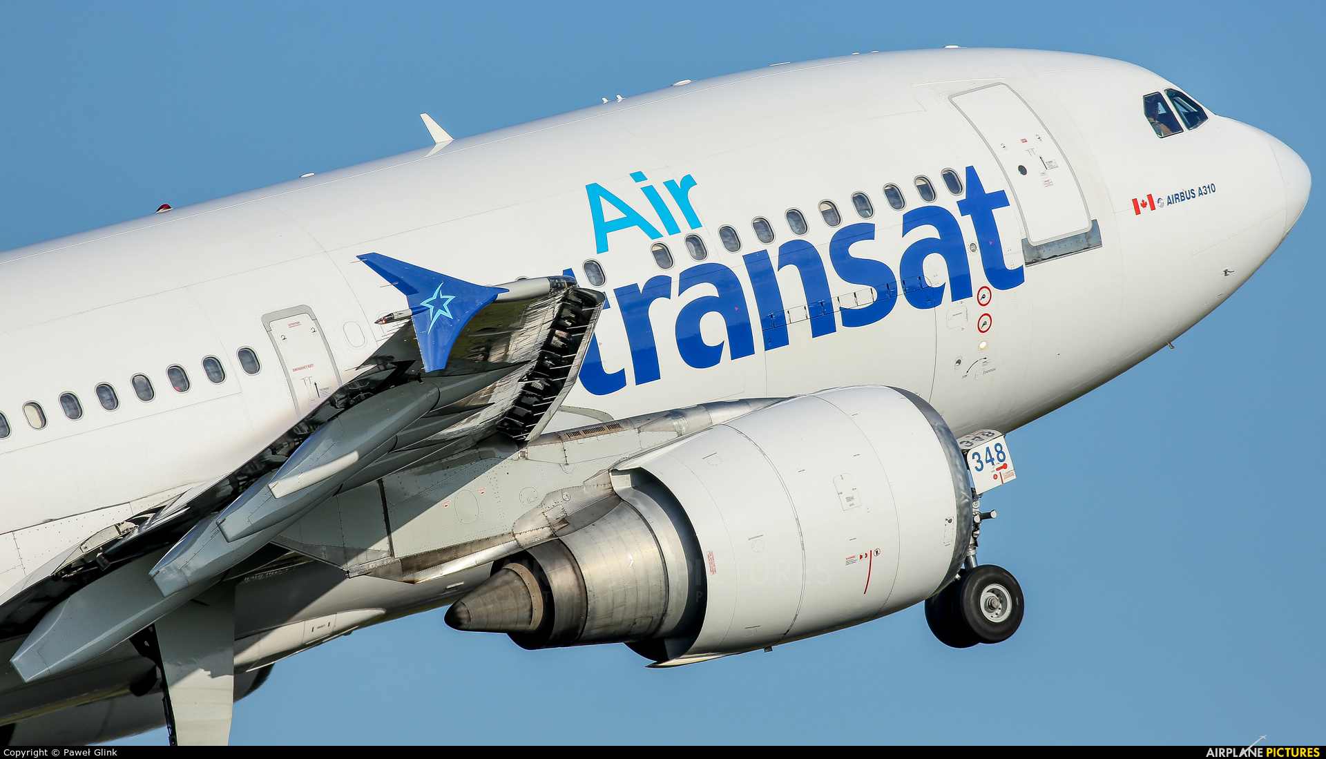 Air Transat C-GTSW aircraft at Amsterdam - Schiphol