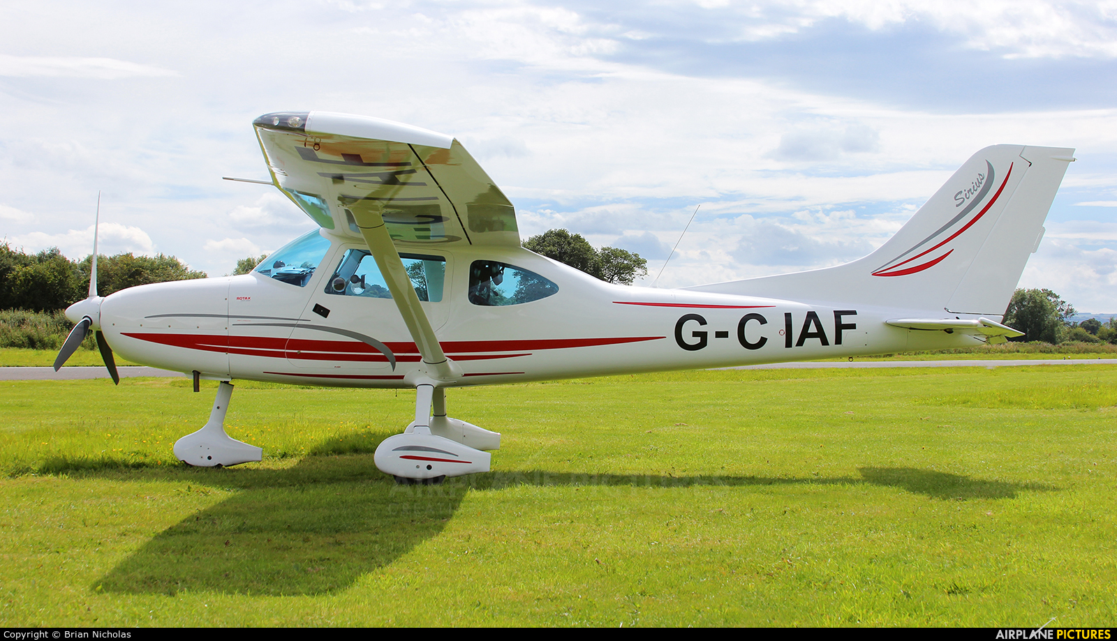 Private G-CIAF aircraft at Welshpool