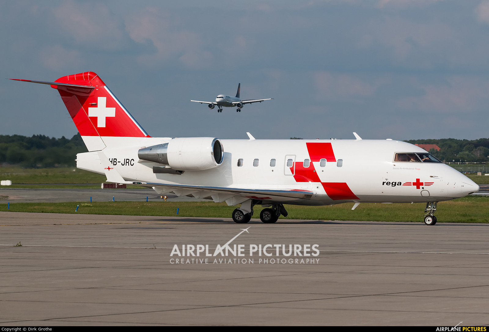 REGA Swiss Air Ambulance  HB-JRC aircraft at Hamburg - Fuhlsbüttel