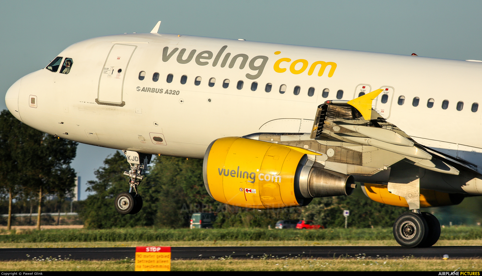 Vueling Airlines EC-KJD aircraft at Amsterdam - Schiphol