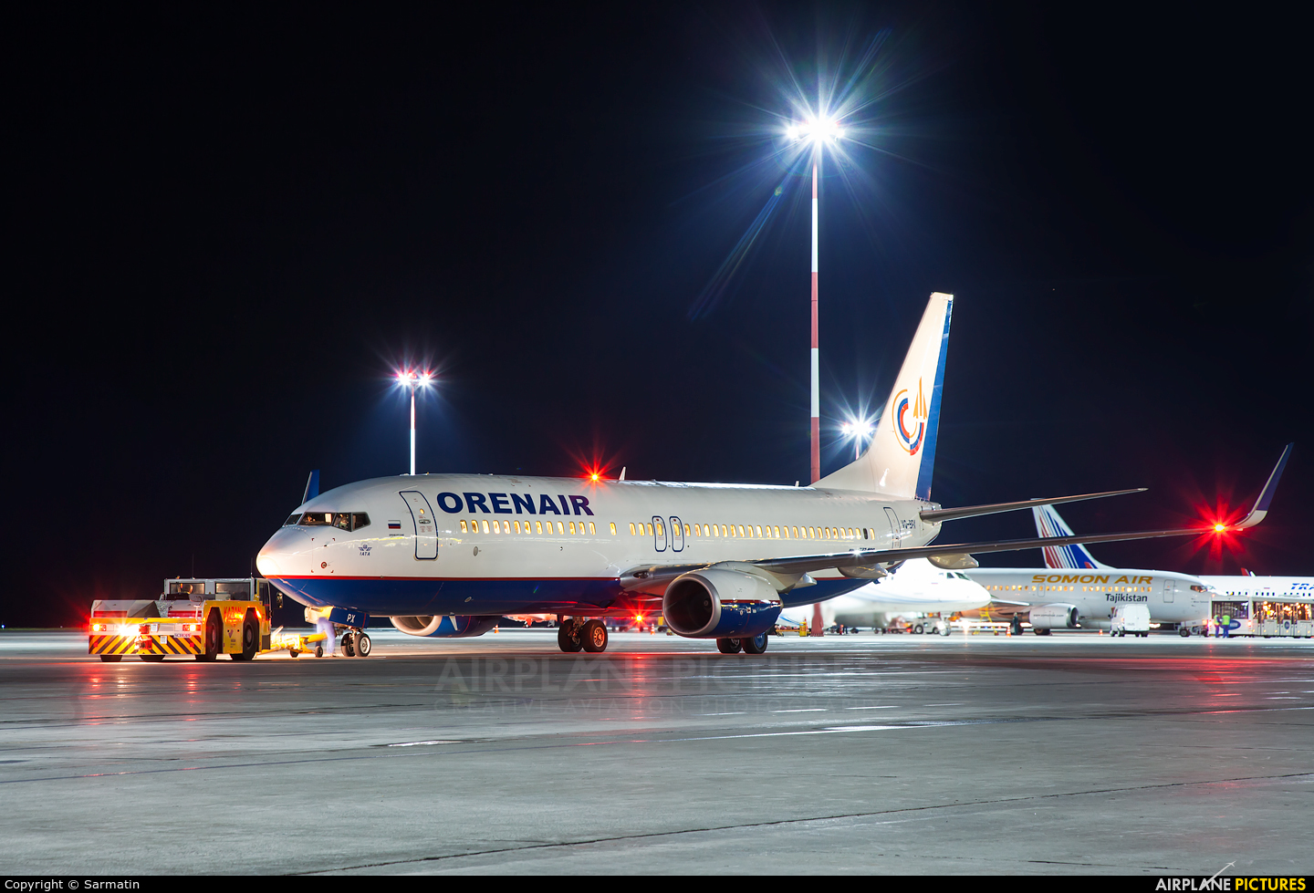 Orenair VQ-BPX aircraft at Kazan
