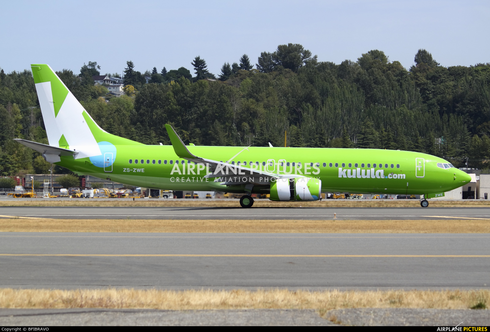 Kulula.com ZS-ZWE aircraft at Seattle - Boeing Field / King County Intl