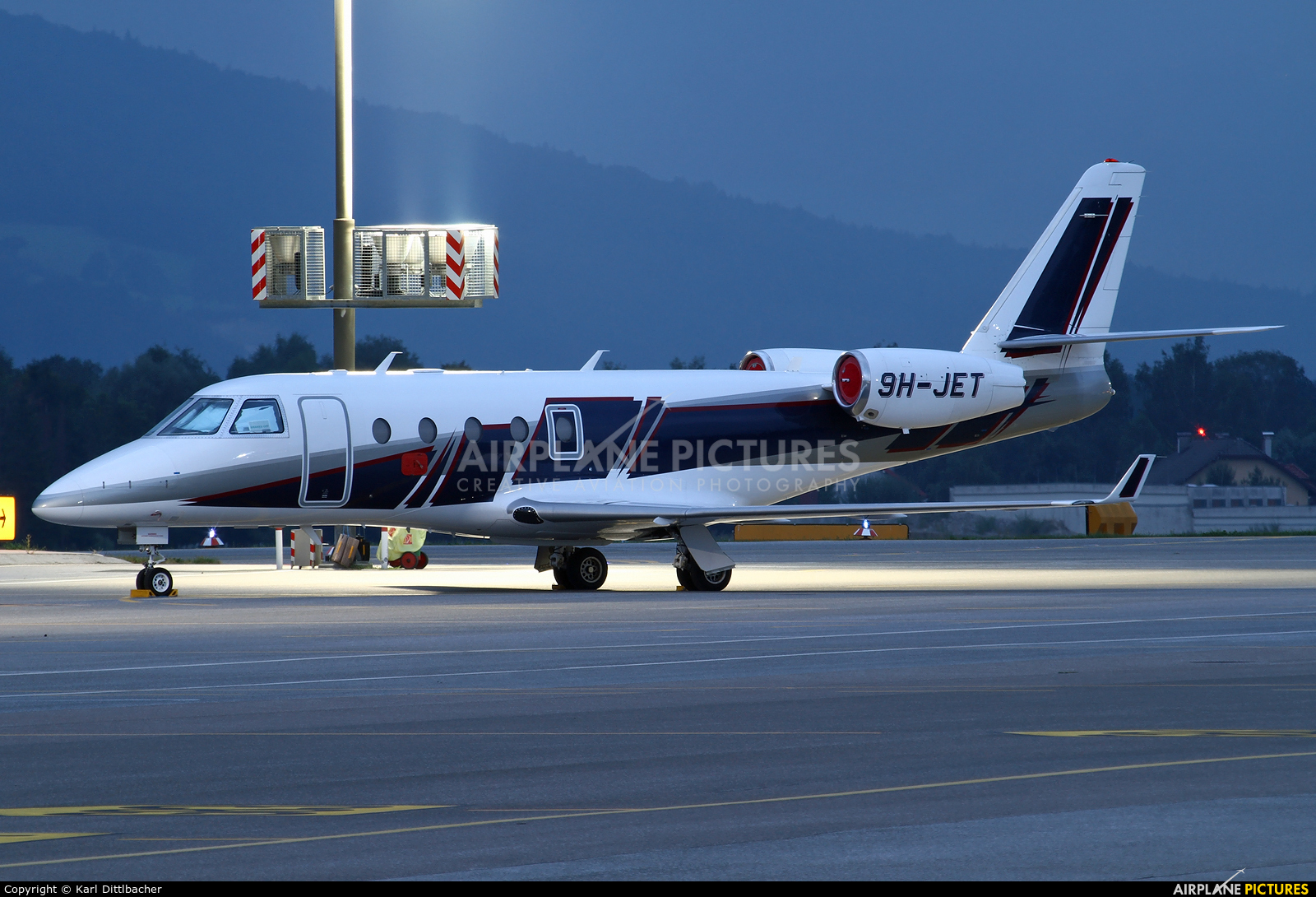 Europ Star Aircraft 9H-JET aircraft at Salzburg