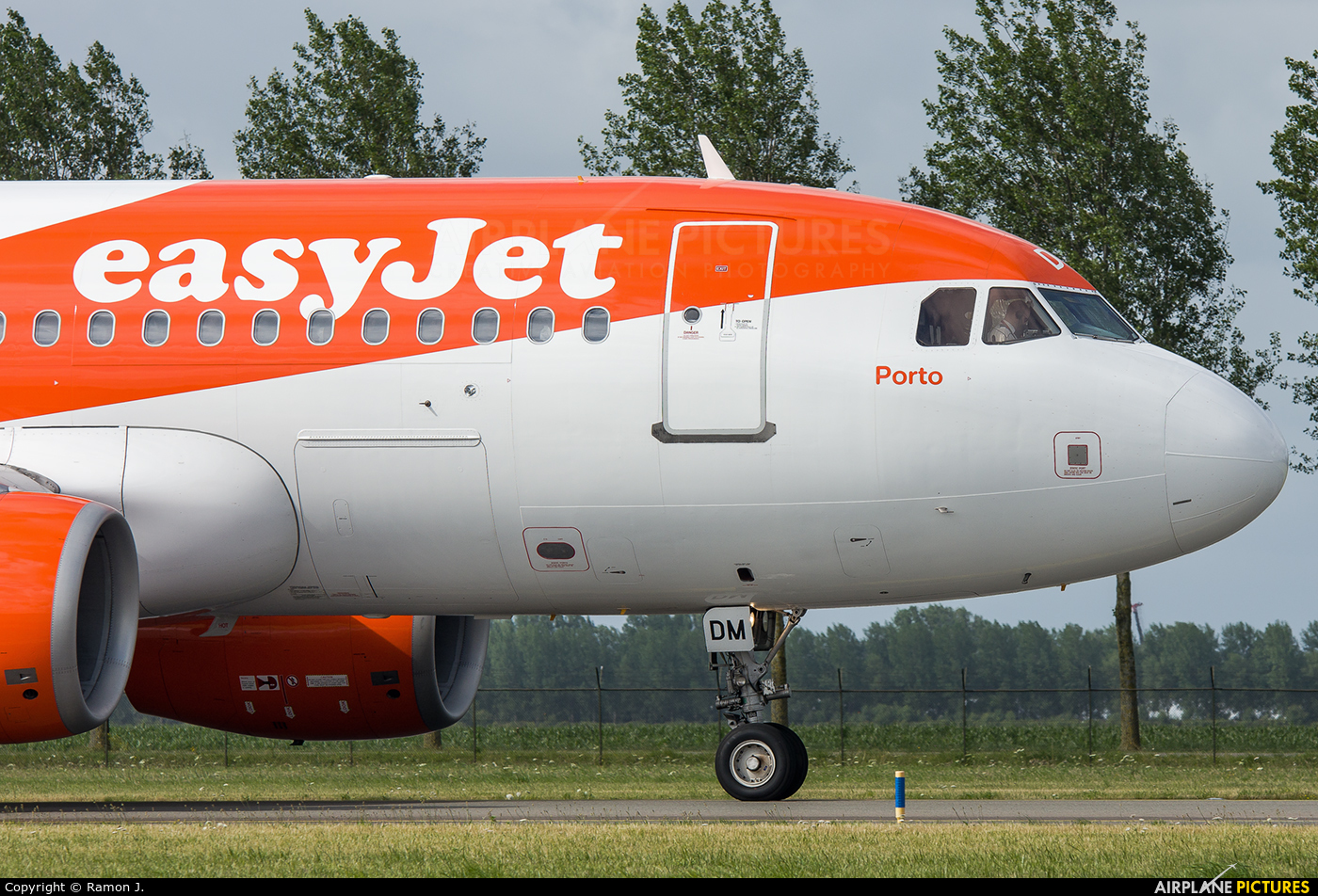 easyJet G-EZDM aircraft at Amsterdam - Schiphol