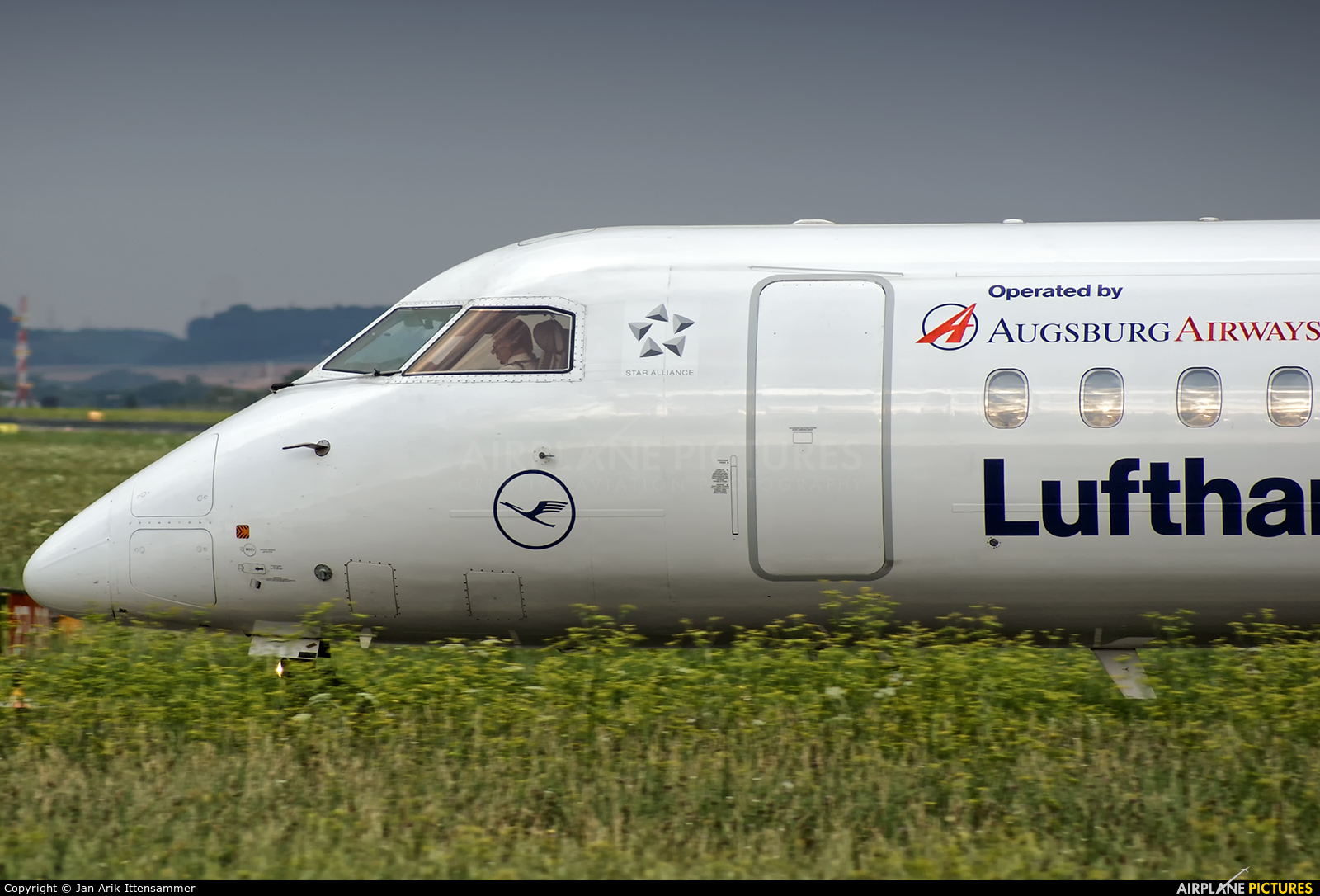 Augsburg Airways - Lufthansa Regional D-ADHC aircraft at Linz
