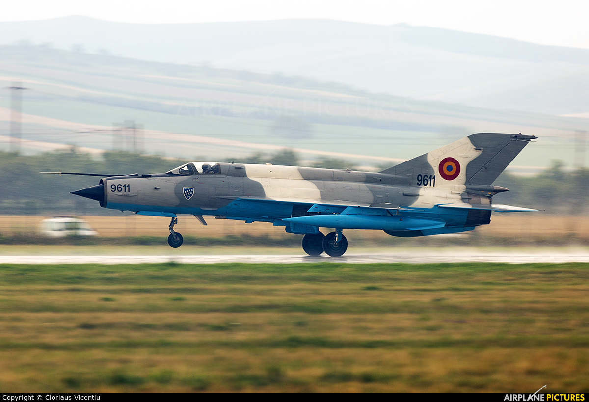 9611 - Romania - Air Force Mikoyan-Gurevich MiG-21 LanceR C at Câmpia ...