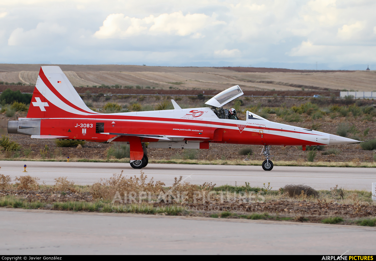 Switzerland - Air Force:  Patrouille de Suisse J-3080 aircraft at Madrid - Torrejon