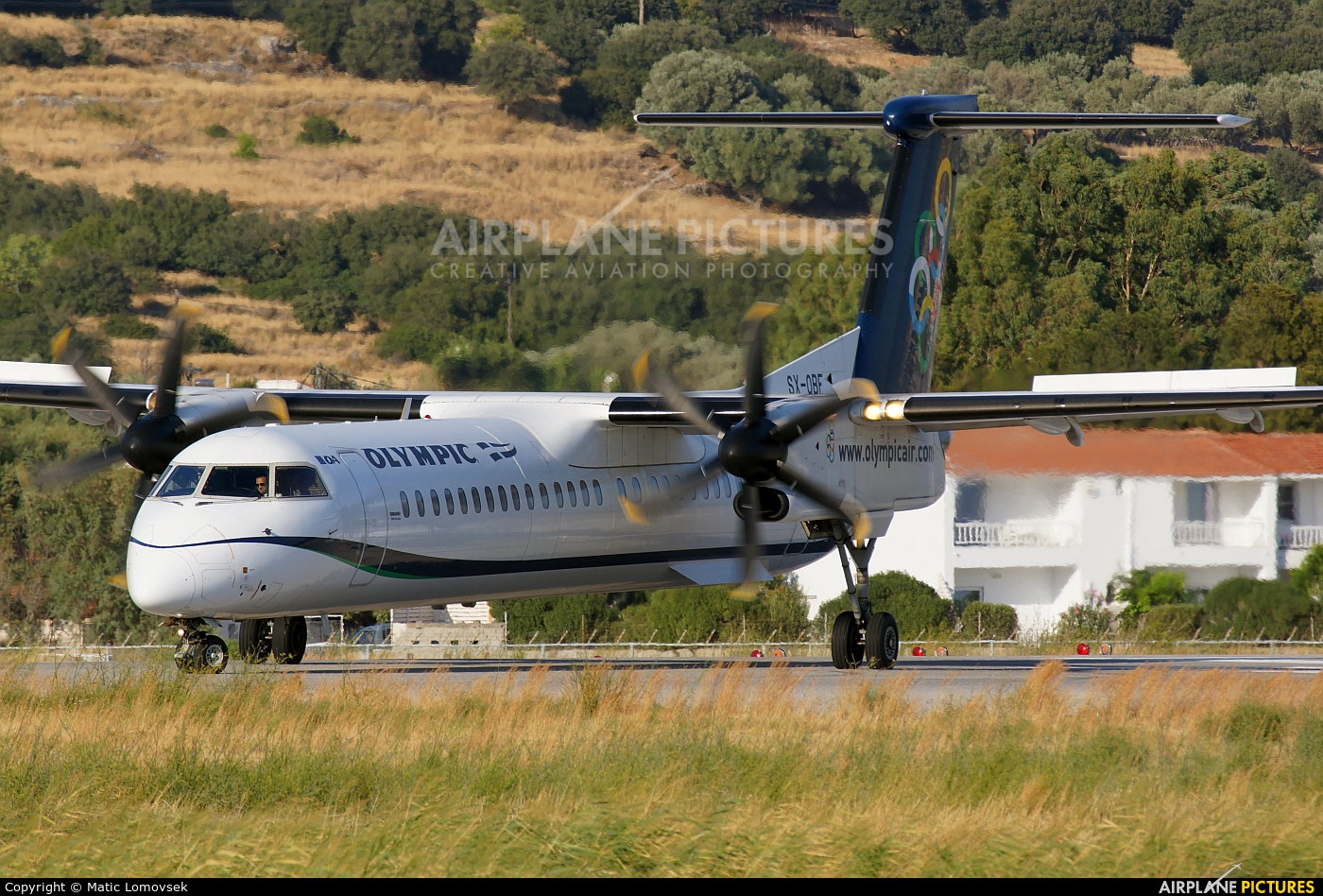 Olympic Airlines SX-OBF aircraft at Samos