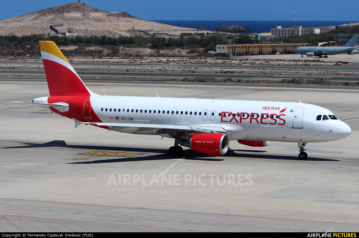 Iberia Express EC-JSK aircraft at Las Palmas de Gran Canaria