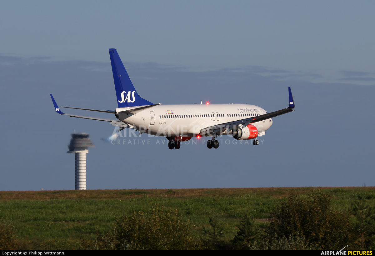 SAS - Scandinavian Airlines LN-RGI aircraft at Stockholm - Arlanda