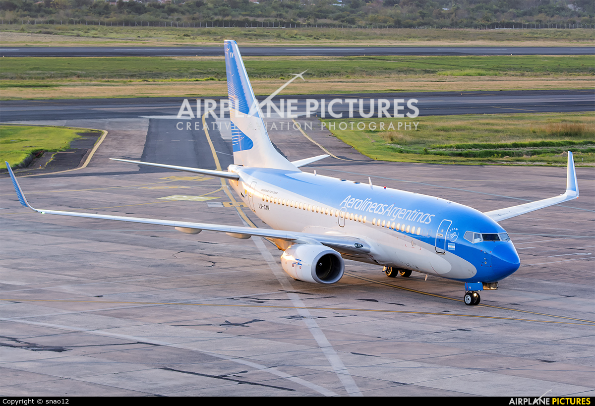 Aerolineas Argentinas LV-CYN aircraft at Asuncion - Silvio Pettirossi Intl