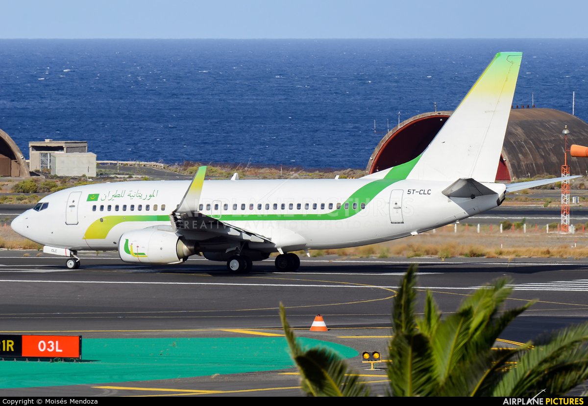 Mauritania Airlines 5T-CLC aircraft at Las Palmas de Gran Canaria