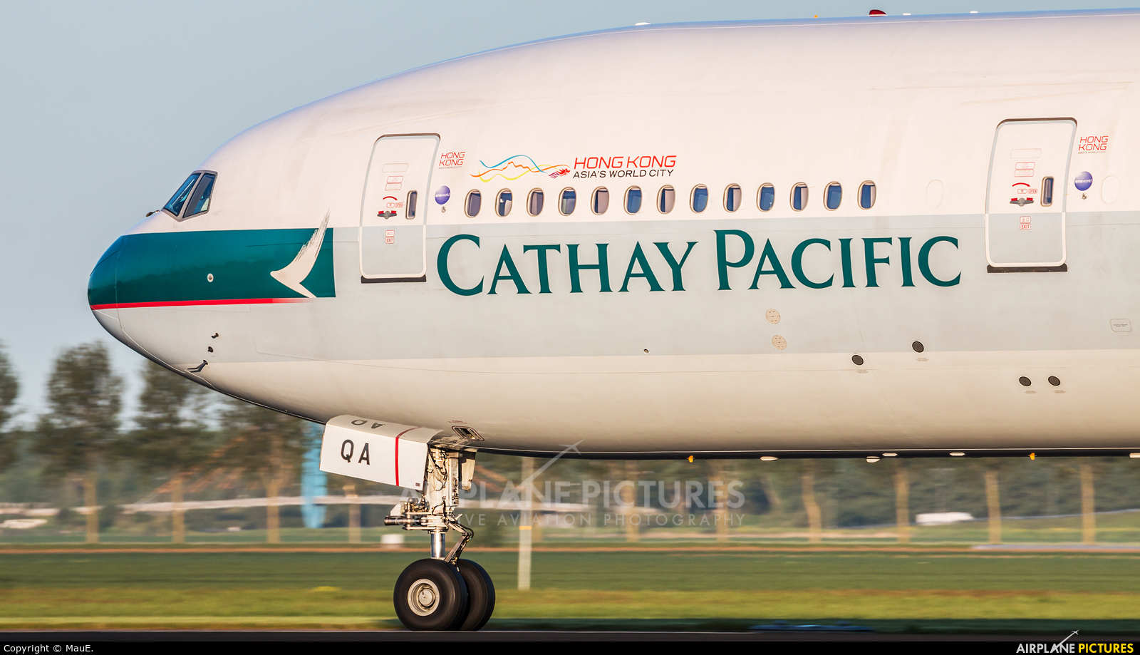 Cathay Pacific B-KQA aircraft at Amsterdam - Schiphol