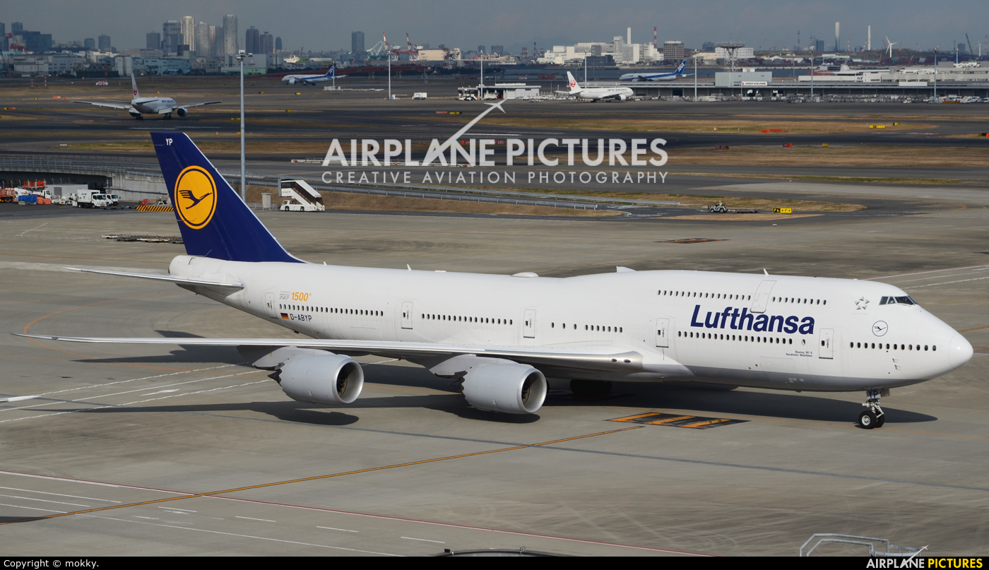 Lufthansa D-ABYP aircraft at Tokyo - Haneda Intl
