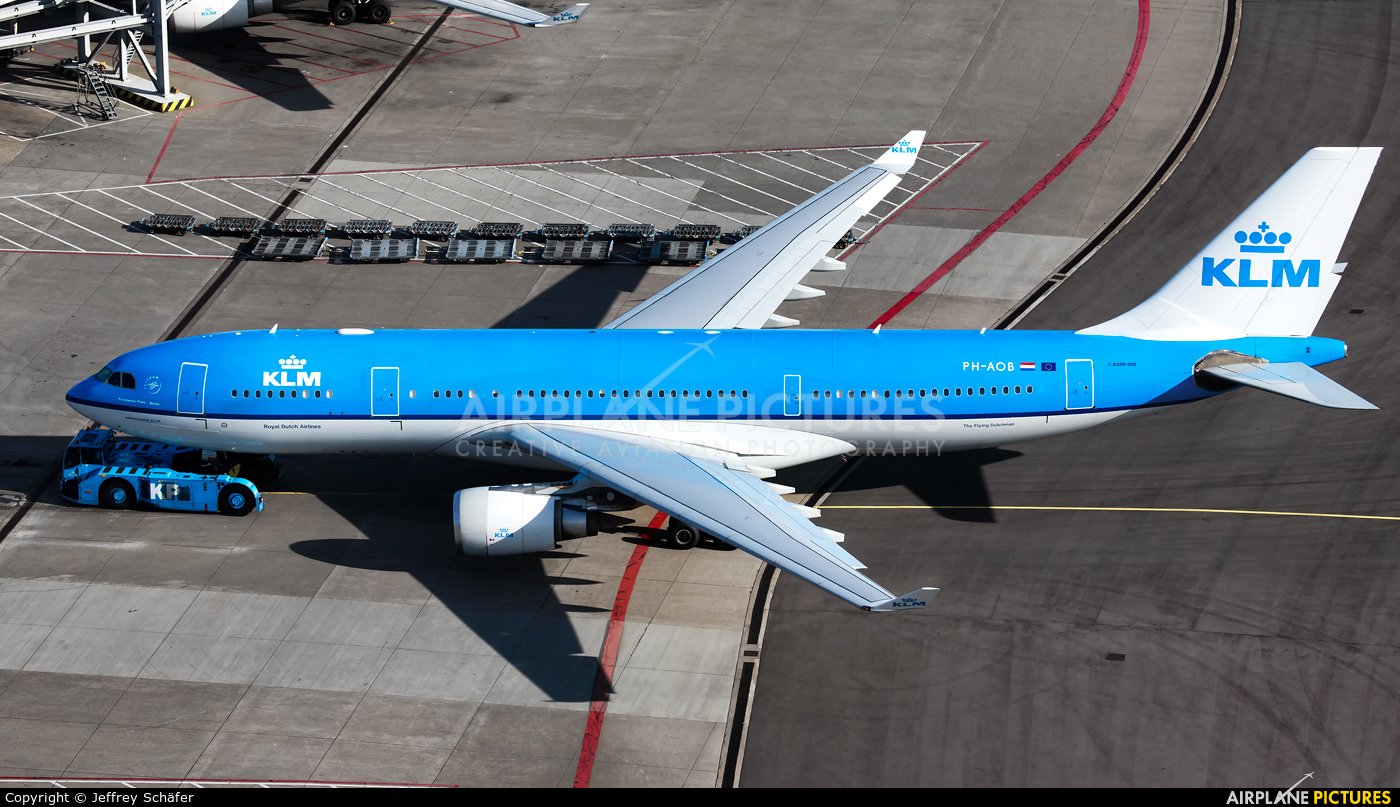 KLM PH-AOB aircraft at Amsterdam - Schiphol