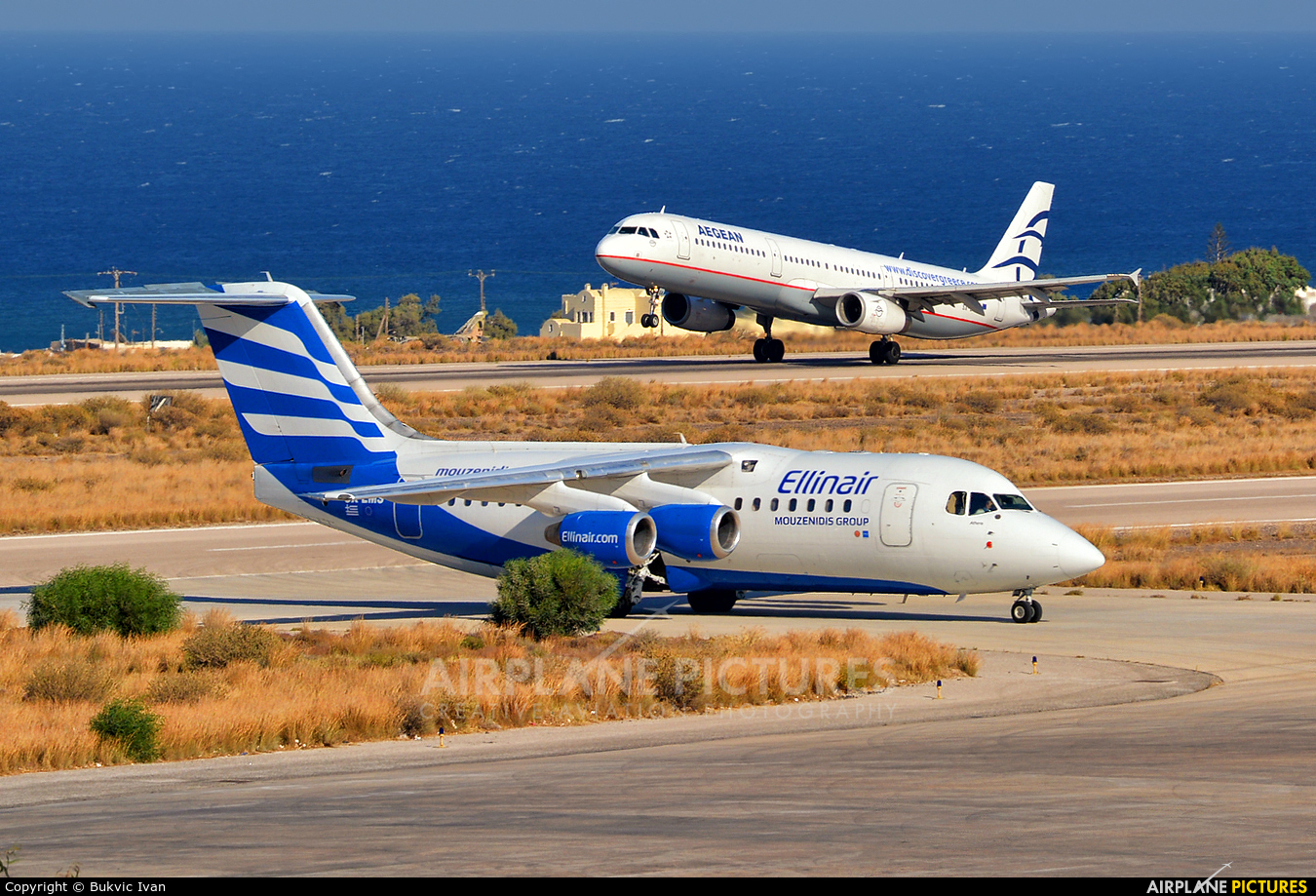Aegean Airlines SX-DGA aircraft at Santorini