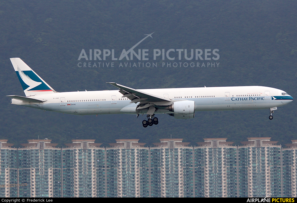 Cathay Pacific B-HNG aircraft at HKG - Chek Lap Kok Intl