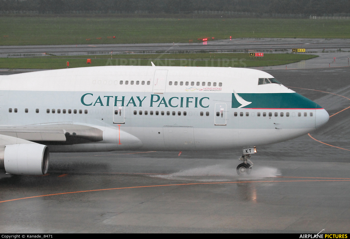 Cathay Pacific B-HKT aircraft at New Chitose