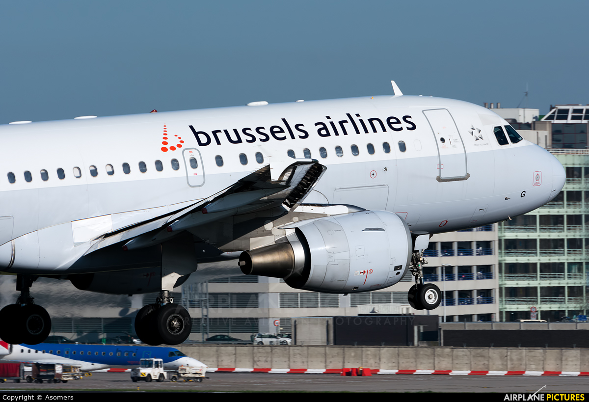 Brussels Airlines OO-SSG aircraft at Brussels - Zaventem