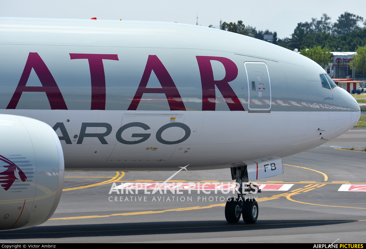 Qatar Airways Cargo A7-BFB aircraft at Mexico City - Licenciado Benito Juarez Intl