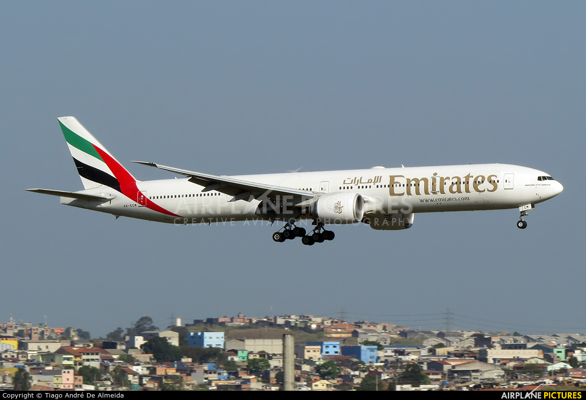 Emirates Airlines A6-ECM aircraft at São Paulo - Guarulhos