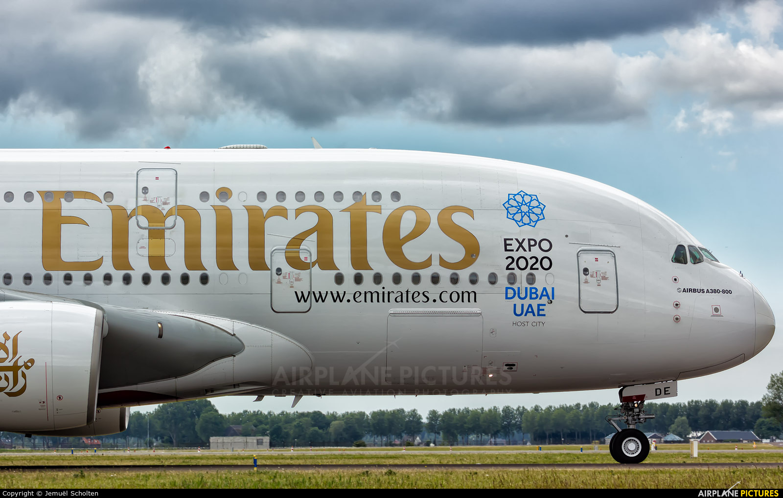 Emirates Airlines A6-EDE aircraft at Amsterdam - Schiphol