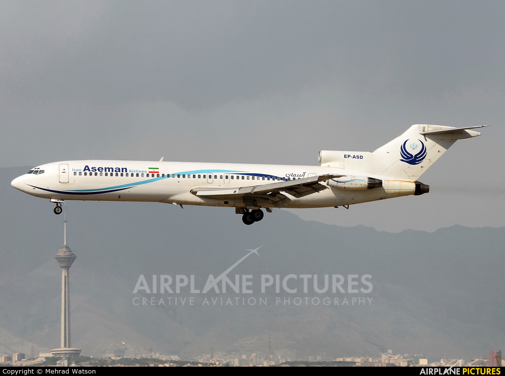 Iran Aseman EP-ASD aircraft at Tehran - Mehrabad Intl