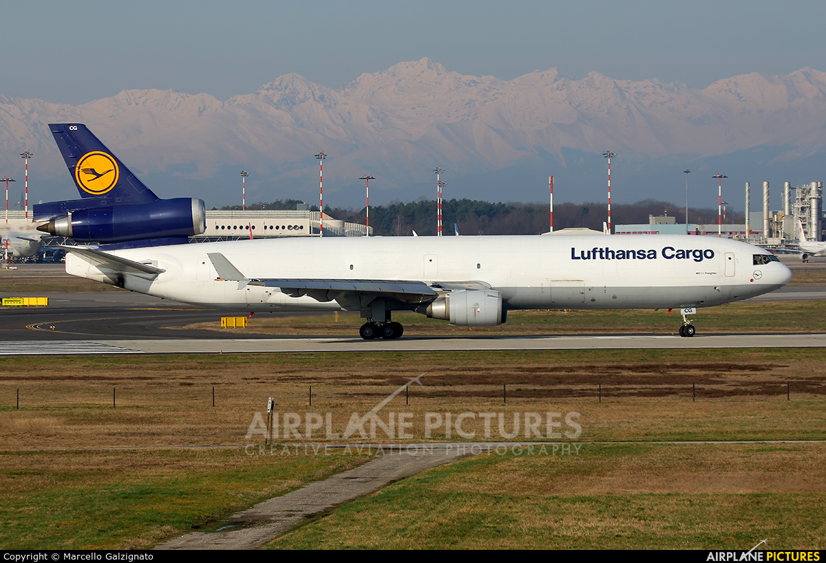 Lufthansa Cargo D-ALCG aircraft at Milan - Malpensa